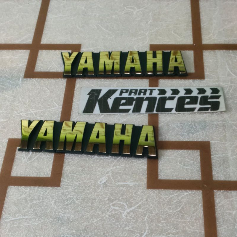EMBLEM TANGKI BENSIN RX KING YAMAHA GOLD SET