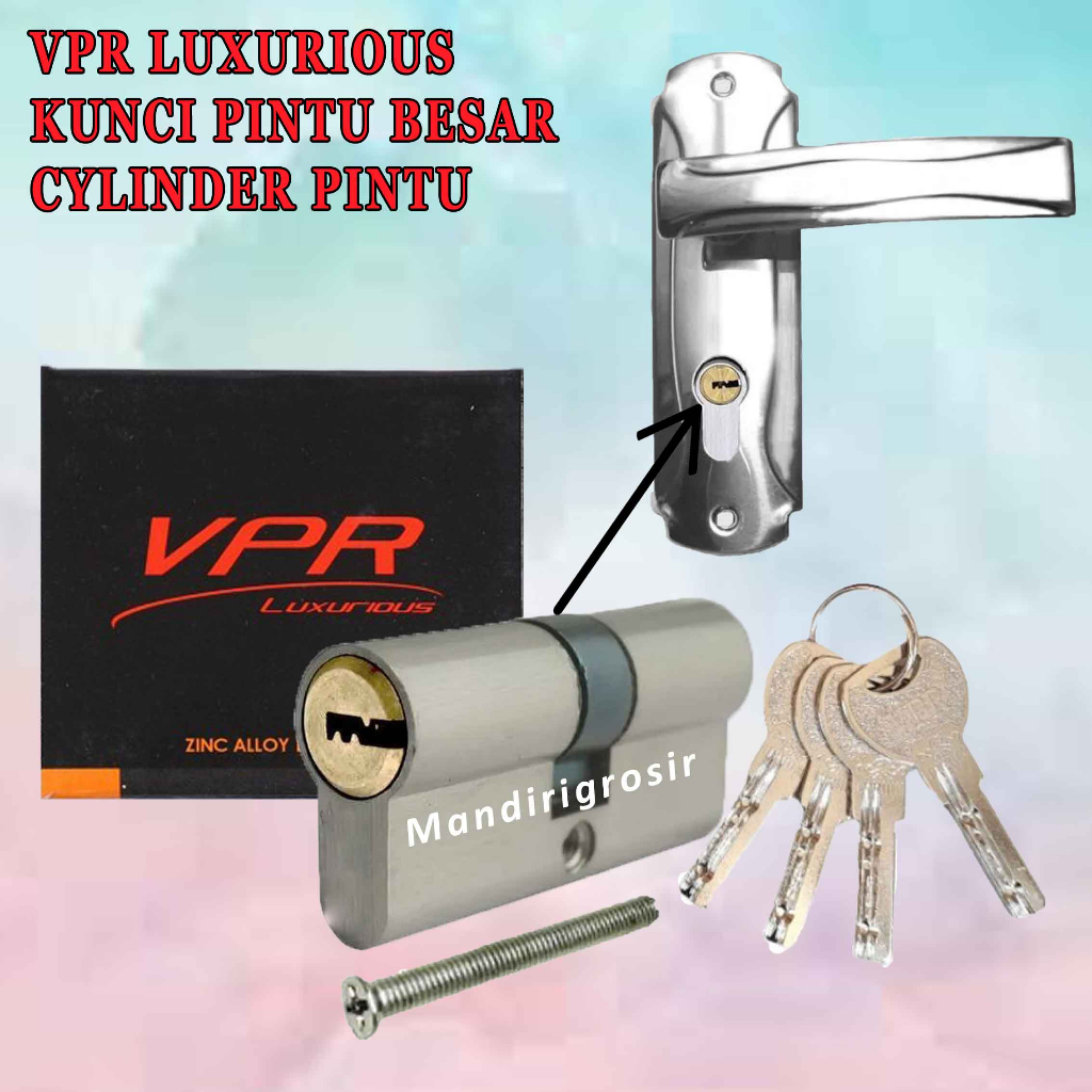 Kunci Pintu Besar* VPR Luxurious* Cylinder Pintu* Kunci 1 Set