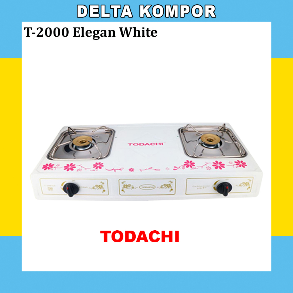 KOMPOR GAS 2 TUNGKU TODACHI T-2000 ELG ( LPG / GAS ALAM-LNG )