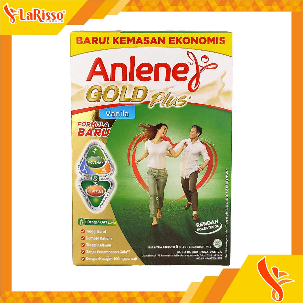 

ANLENE GOLD PLUS VANILA SUSU BUBUK 170GR