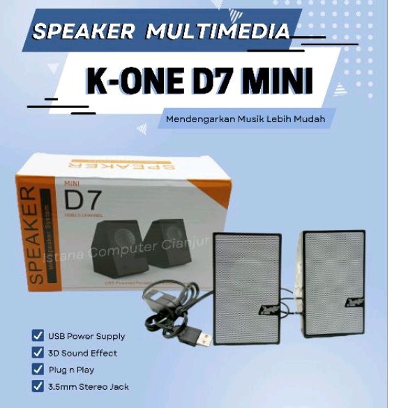 Speaker Multimedia Mini K-one D7