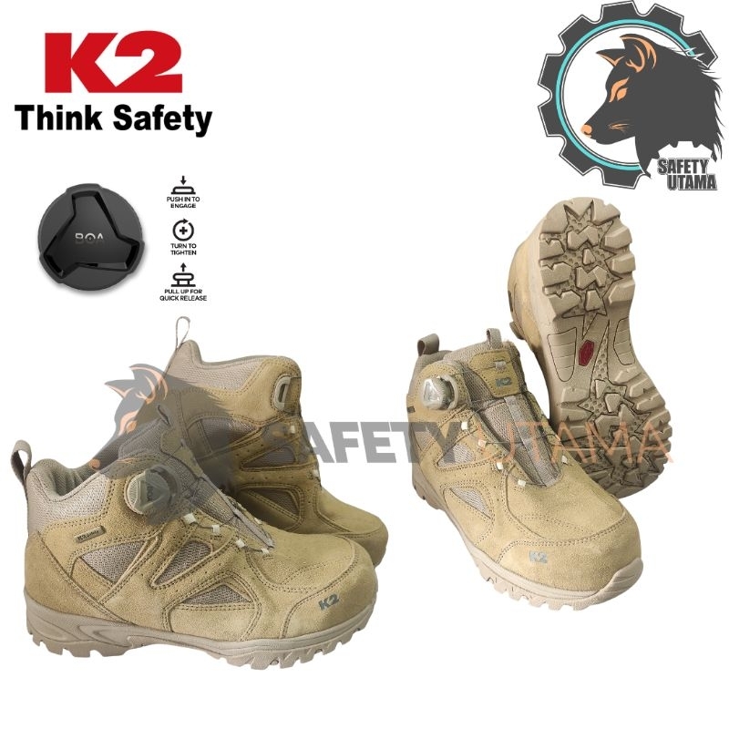 Sepatu kerja Sepatu safety outdoor K2 67S Boa fastrack Original BNWB