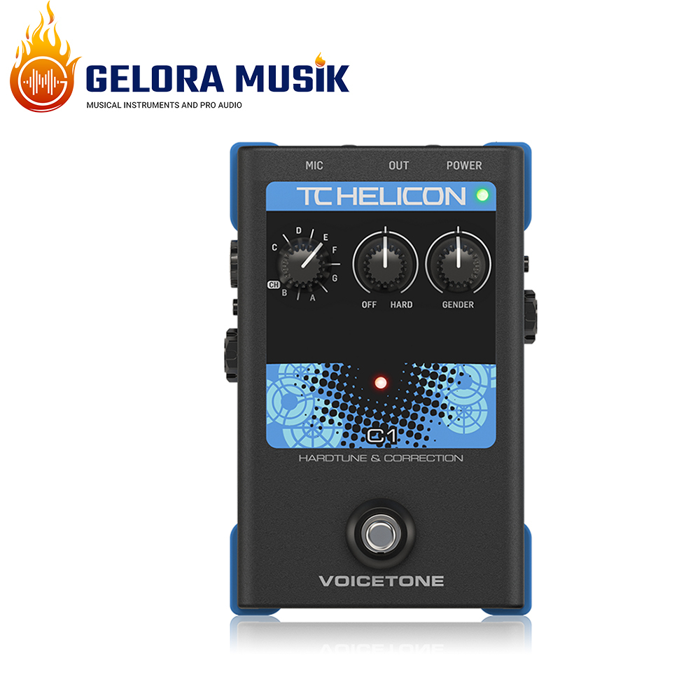 Gitar Efek Pedal TC-Helicon VoiceTone C1 Pitch Correction Vocal