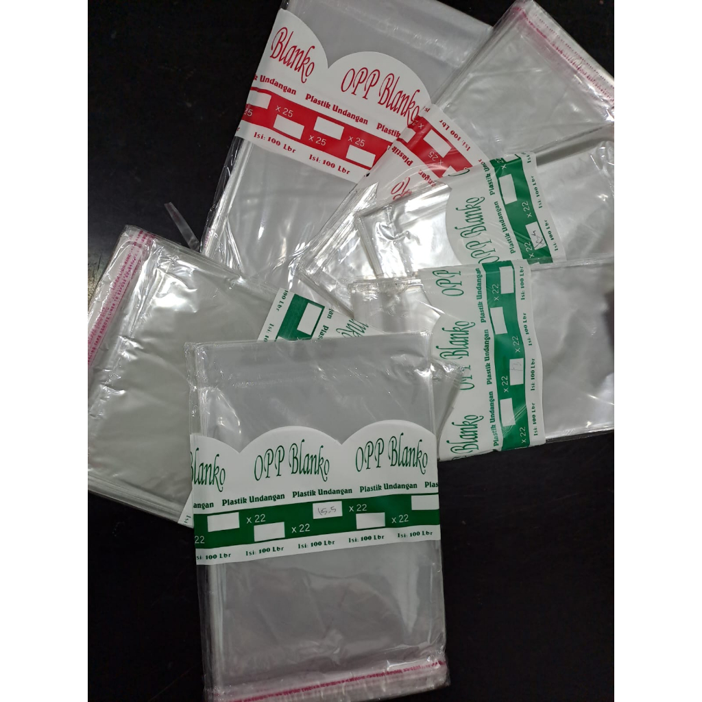 Plastik OPP Uk. 16,5 x 25