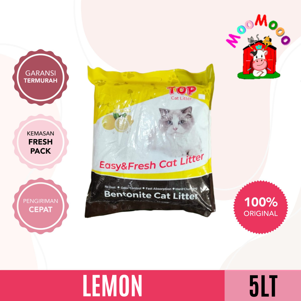 (SUPER PROMO) Pasir Kucing Top 5L - Cat Sand 5 Litter