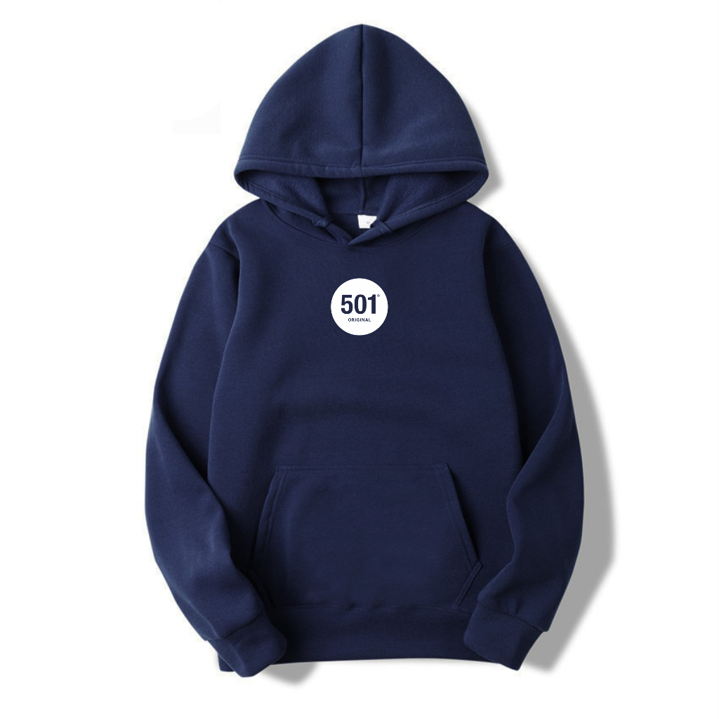 Sweater Pria Hoodie Levis Sweatshirt Navy