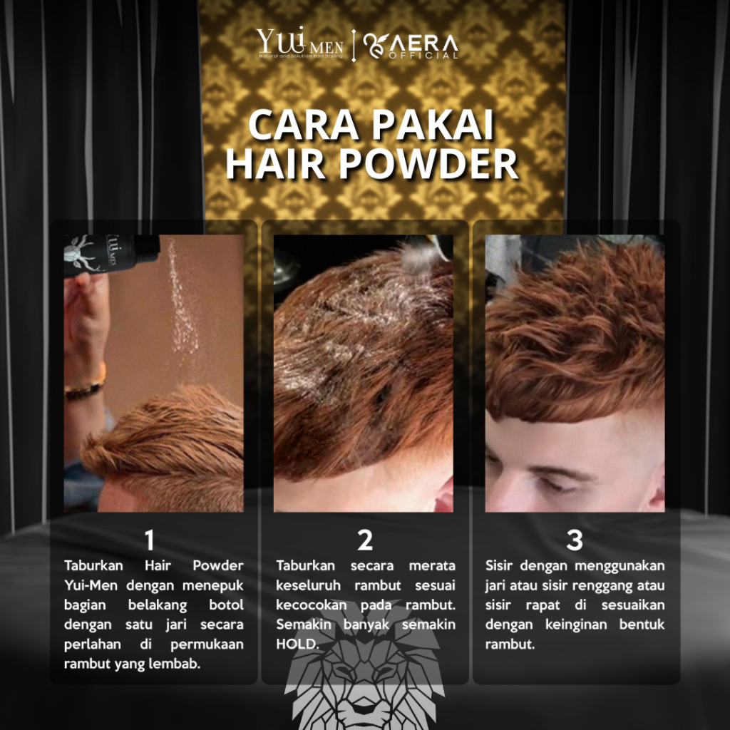 YUIMEN HAIR POWDER PREMIUM - AROMA VANILLA - GRATIS SISIR  | Natural and Solution Hair Styling