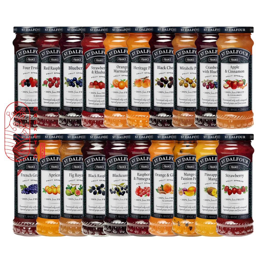 

Selai St Dalfour Strawberry Blueberry Apple Cinnamon Jam 284gr