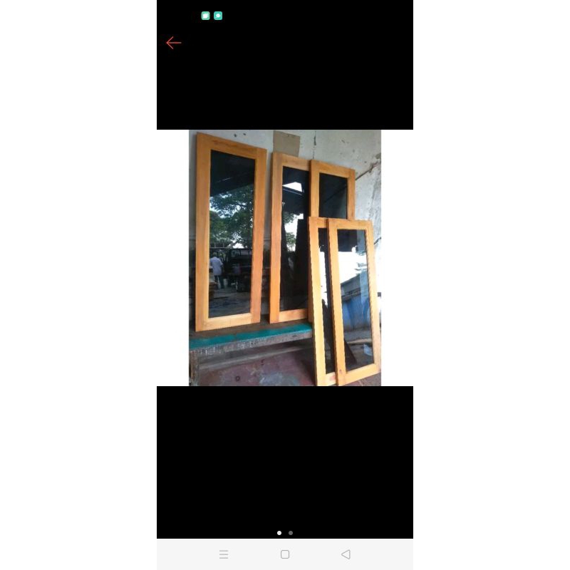 Daun jendela+kaca hitam