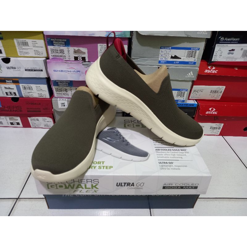 SIZE 42 (26,5CM) SKECHERS GO WALK FLEX 216482BRRD