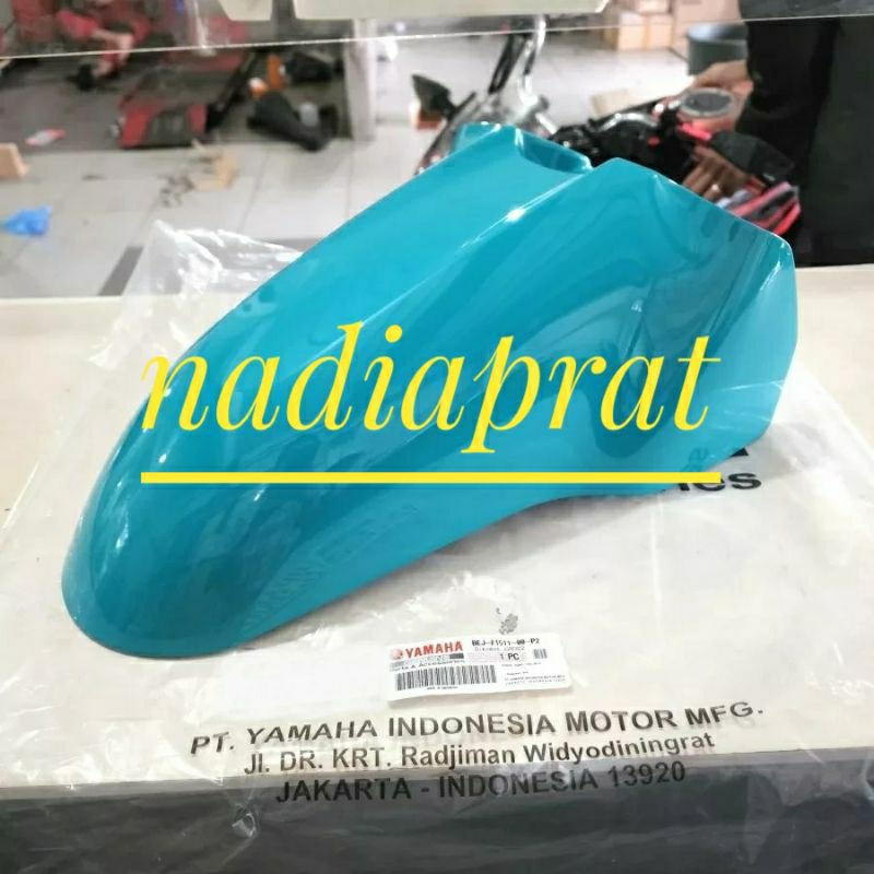 spakbor depan yamaha fazzio hijau tosca original yamaha