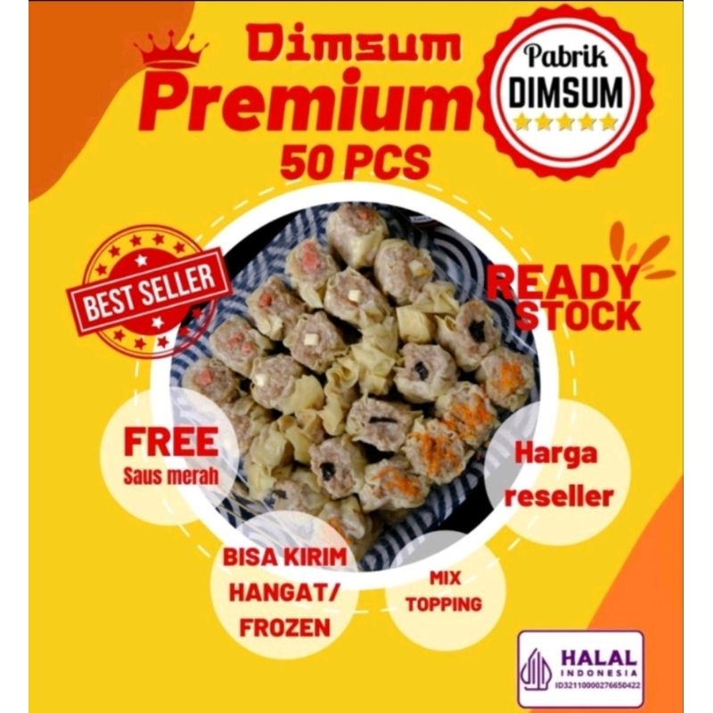 Flash Sale Pabrik Dimsum isi 50 mix Halal