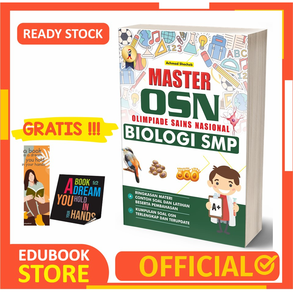 

BUKU MASTER OSN BIOLOGI SMP - C KLIK MEDIA - BONUS BOOKMARK STIKER