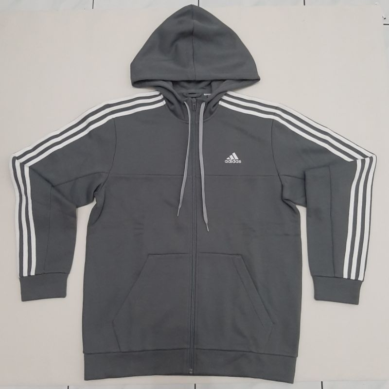 ADIDAS 3STRIPES HOODIE GREY