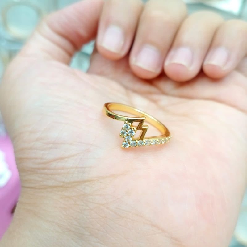 Cincin Xuping Motif Lancip Double Cantik