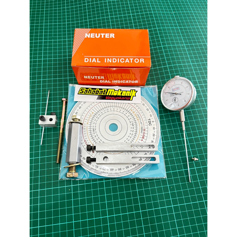 busur derajat dial indikator paket satu dial komplit top piston wheel degree dial indicator free stand dial bracket