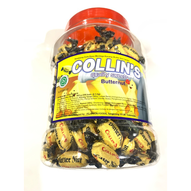 

Permen Collins | Permen Kacang Butternut 208 PCS