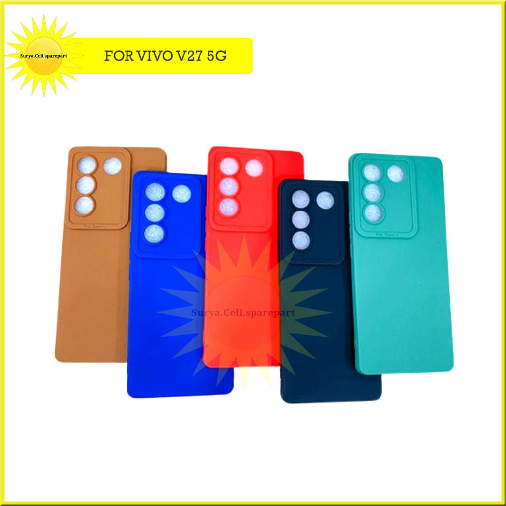 Case Slim Matte Pro Camera Vivo V27 5g V27e Y27 5g Y27 4g V29 5g