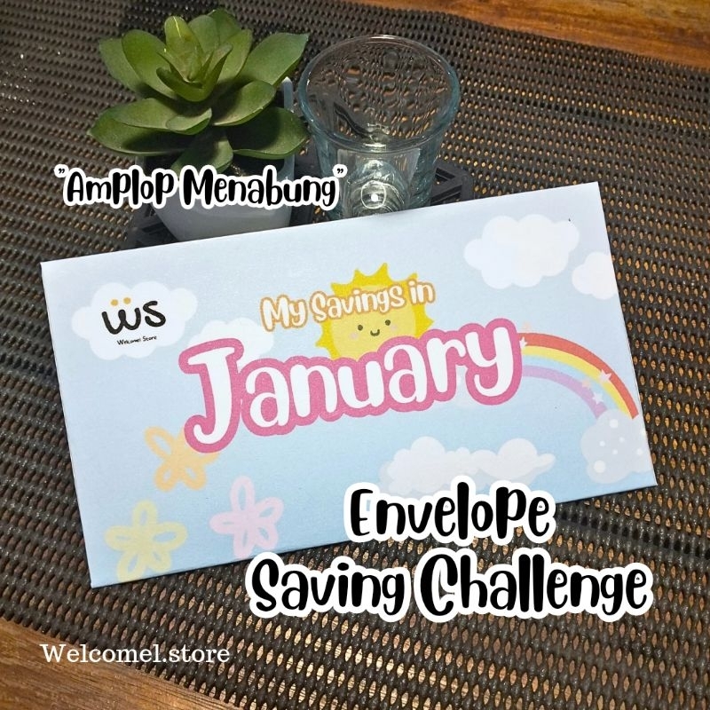 

AMPLOP MENABUNG KALENDER GLOSSY FREE SPIDOL (Envelope Saving Challenge Glossy/Cash Envelope)