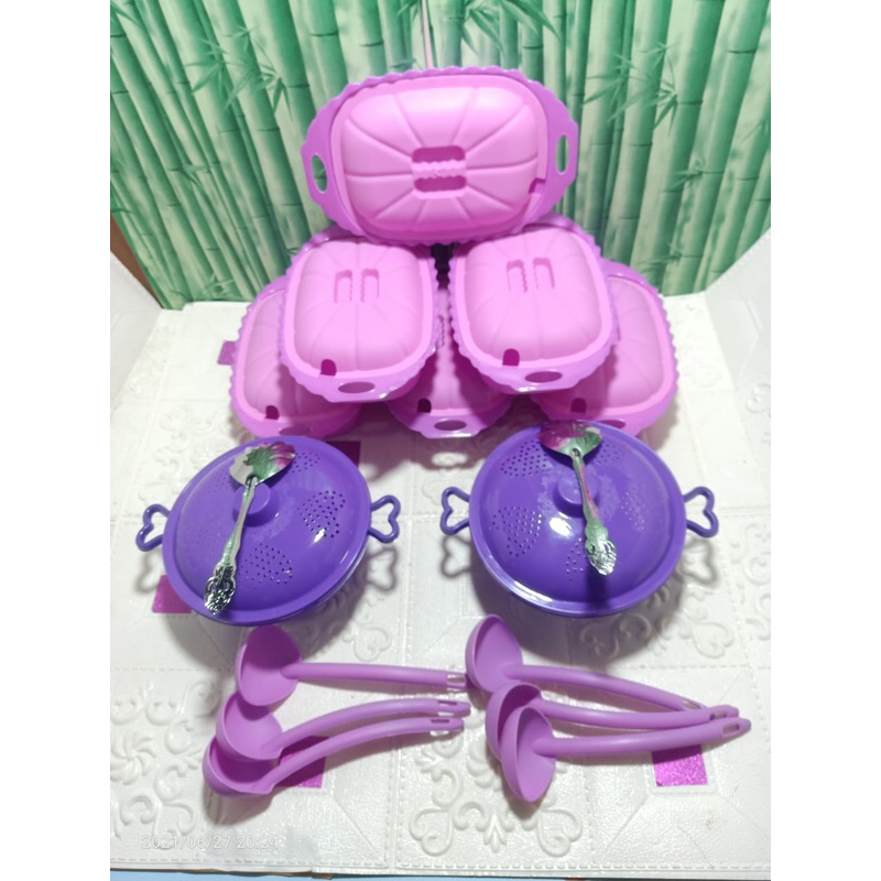 Basi NAGOYA set sangku -6pcs basi NAGOYA -2pcs sangku nasi -2pcs sendok kerang -6pcs sendok basi