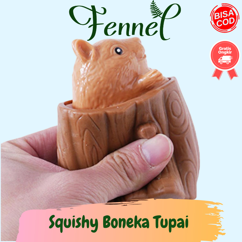 Mainan Squishy Boneka Tupai JT02