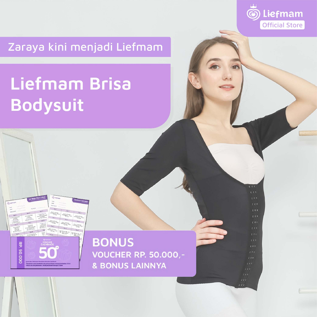 Liefmam Brisa Body Shaper - Korset Pengencang Payudara,  Pengecil Perut dan Lengan Sekaligus