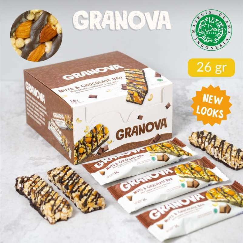 

GRANOVA NUTS & CHOCOLATE BAR ISI 16