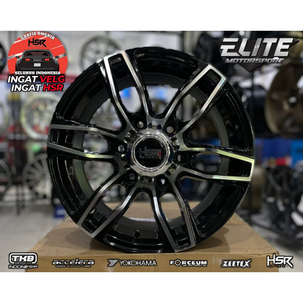 Velg mobil Isuzu KIA Mazda Nissan R15 Lubang 6 - Velg Racing HSR KIREI
