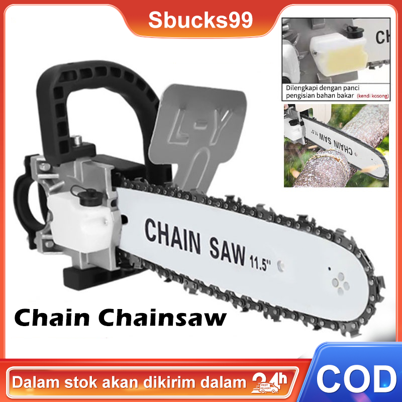 Chain Saw 11.5Inch Penyambung Gergaji Listrik Pemotong Kayu Extention Gergaji Mesin Mini tools Chainsaw