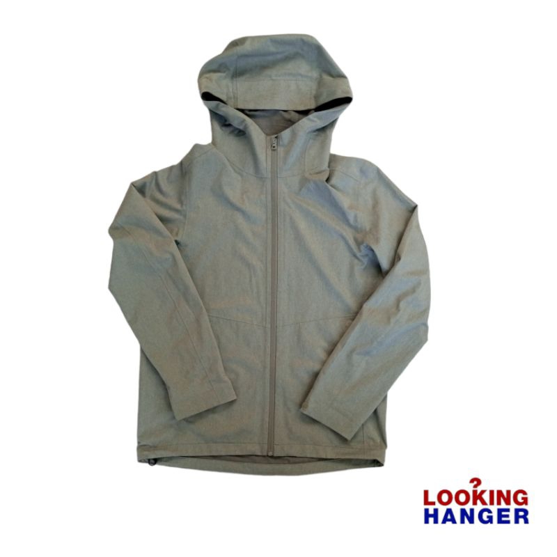 Jacket Gorpcore UNIQLO Blocktech Grey Outdoor Gropcore Abu-abu Waterproof Windproof N Arcteryx Goret