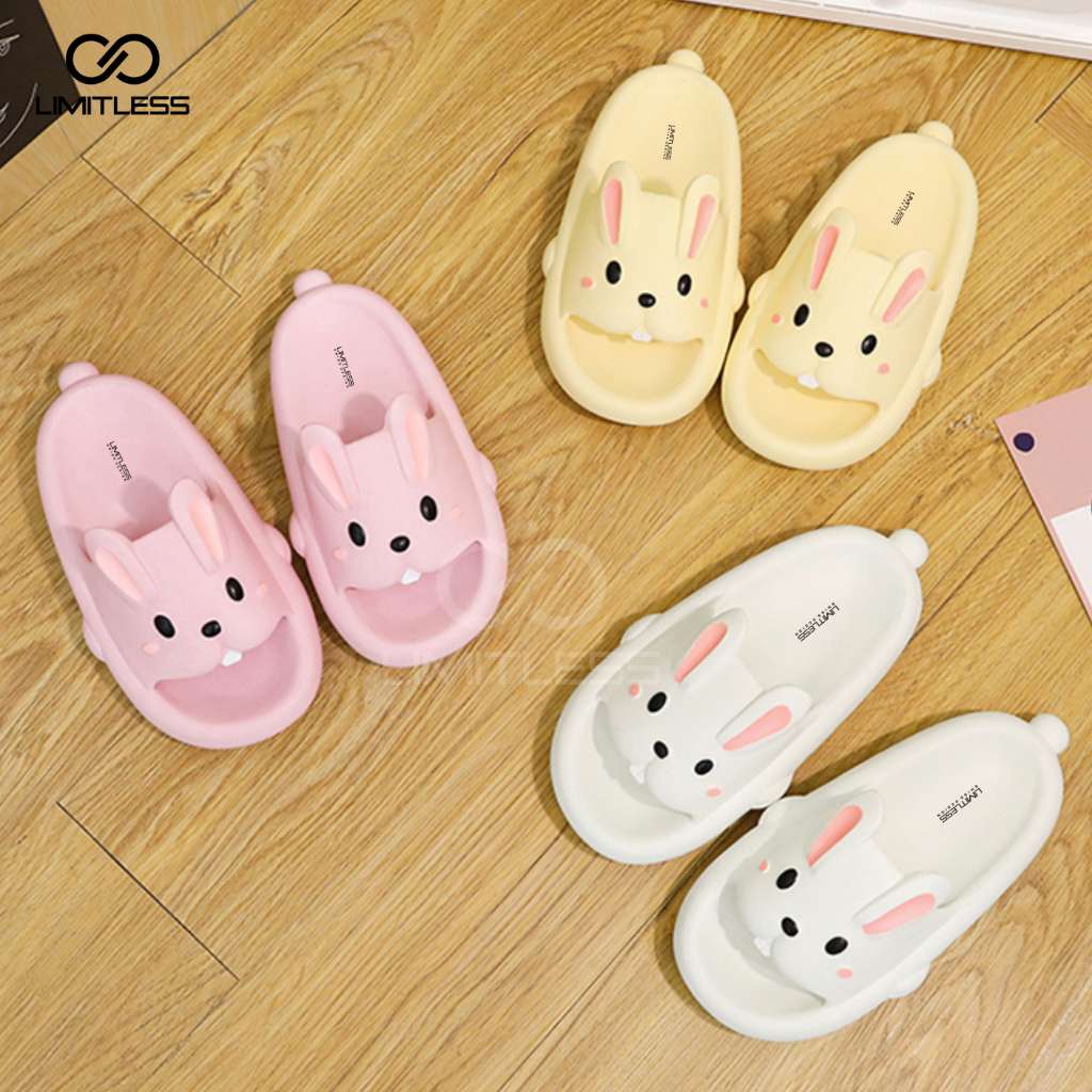 Sendal Kelinci Dewasa Cewek Rumah Sandal Wanita Rabbit Slip On Terbaru 2023 Sandal Kelinci Dewasa Korea Lucu Premium Santai