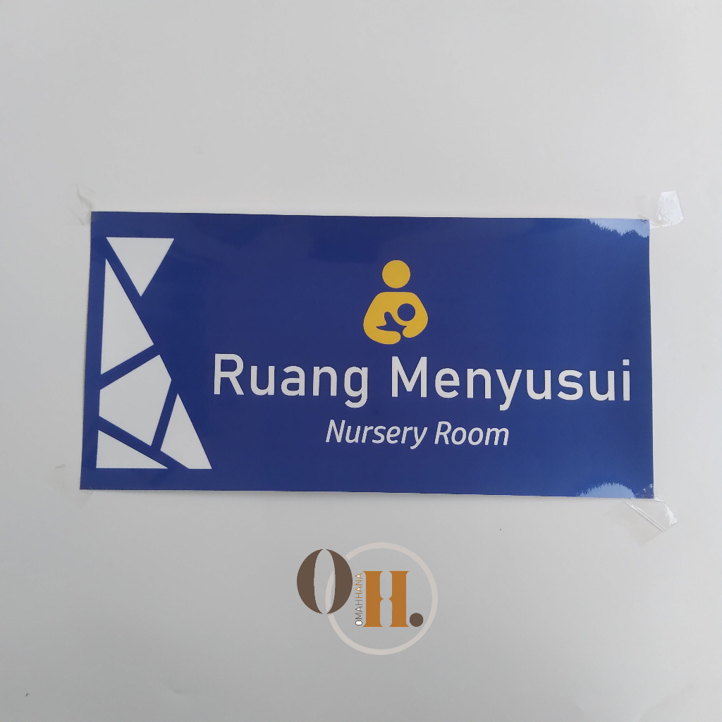 

Stiker Ruang Menyusui - Stiker Nursery Room - Stiker Nama Ruang - Stiker Vinyl