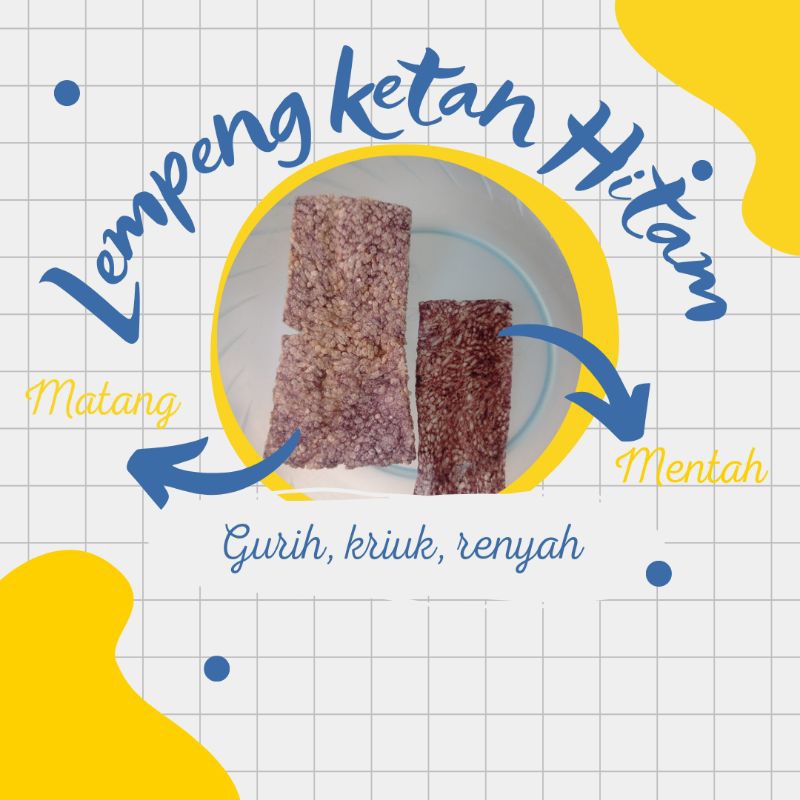 Lempeng Ketan Hitam, Kerupuk Ketan, Opak Ketan