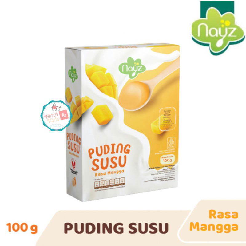 NAYZ PUDING SUSU 100gr | Pudding Snack MPASI Bayi Anak Organik