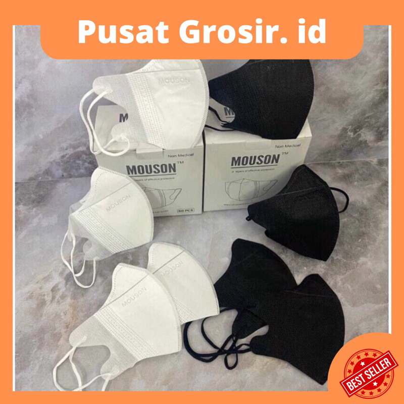 Masker duckbill Mouson ( Gratis Pouch) Nyaman Dipakai)