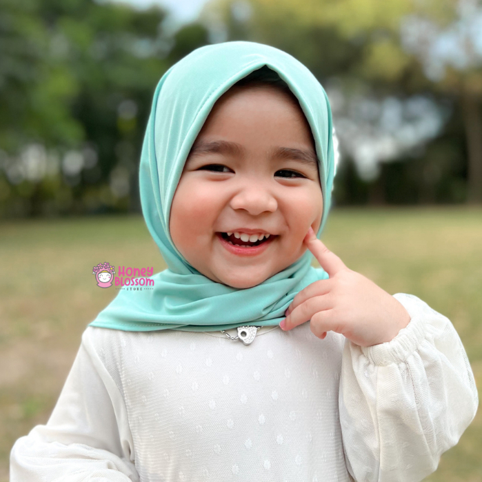 HONEYBLOSSOM jilbab bayi / jilbab bayi 6 12 bulan perempuan zahra cantik