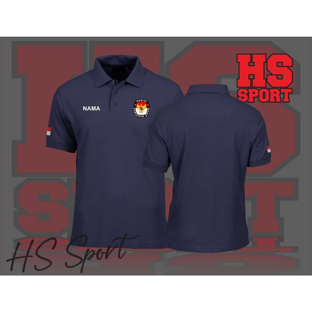 POLO KPU KOMISI PEMILIHAN UMUM - BAJU POLO LOGO KPU - BAJU POLO KERAH TSHIRT