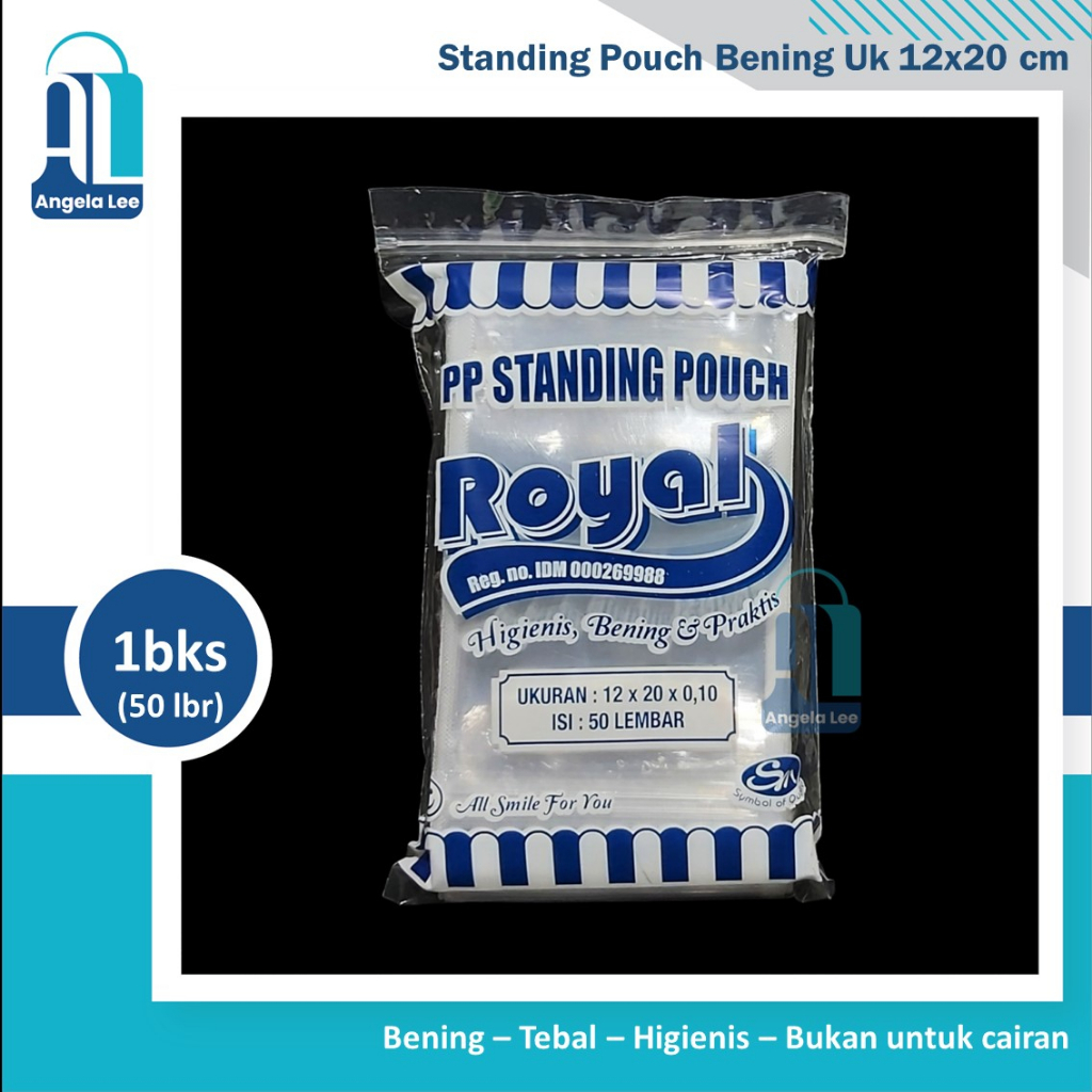 Standing Pouch 12x20 / Plastik Klip Ziplock Kemasan Berdiri Bening