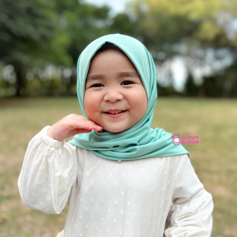 HONEYBLOSSOM hijab bayi / hijab bayi perempuan 6 12 bulan zahra