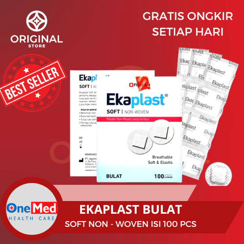 EKAPLAST BULAT PLESTER LUKA BULAT SOFT NON WOVEN ISI 100 PCS - ONEMED