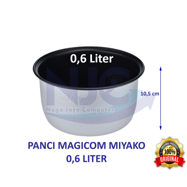 PANCI RICE COOKER / MAGIC COM MIYAKO ORIGINAL 0,6 L 1,0 L 1,2 L 1,8L TEFLON 0.6 LITER 1.0 LITER 1.2 