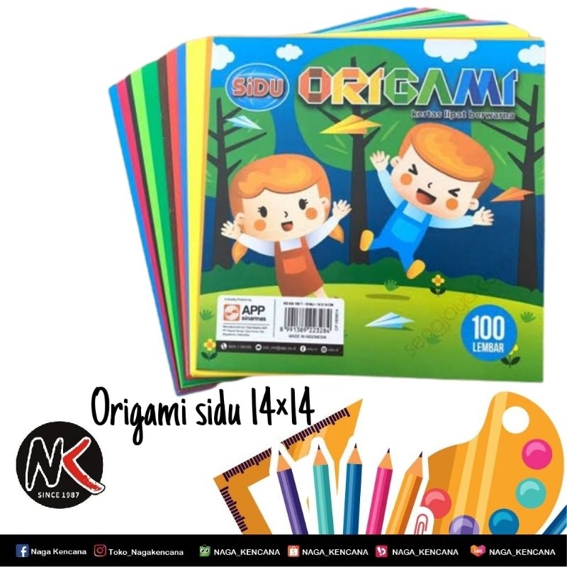 

Kertas Origami (Kertas lipat) SIDU / Sinar Dunia 14 × 14cm