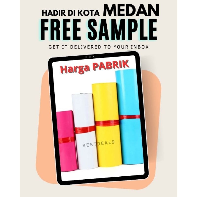 POLYMAILER SAMPEL GRATIS TERMURAH MEDAN AMPLOP PLASTIK PACKING