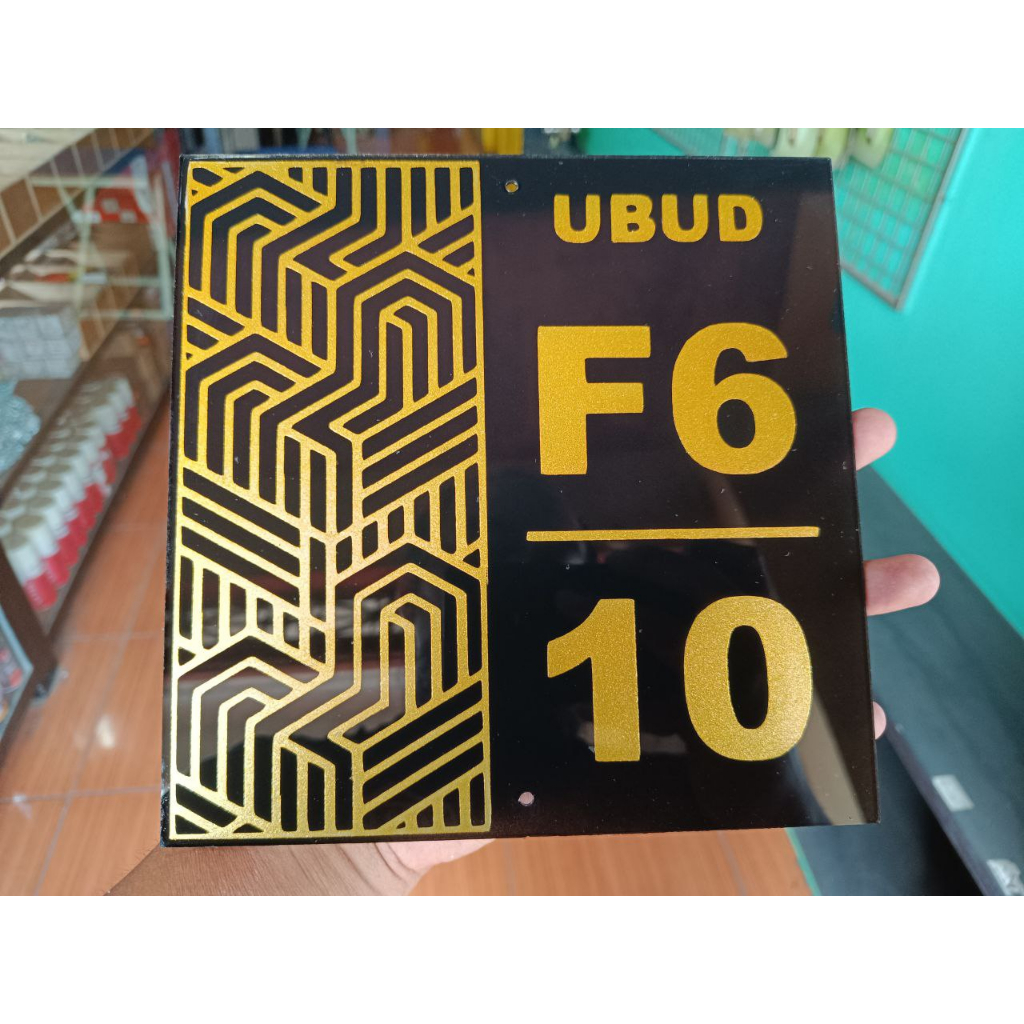 Plat Nomor Rumah Minimalis Bahan Akrilik