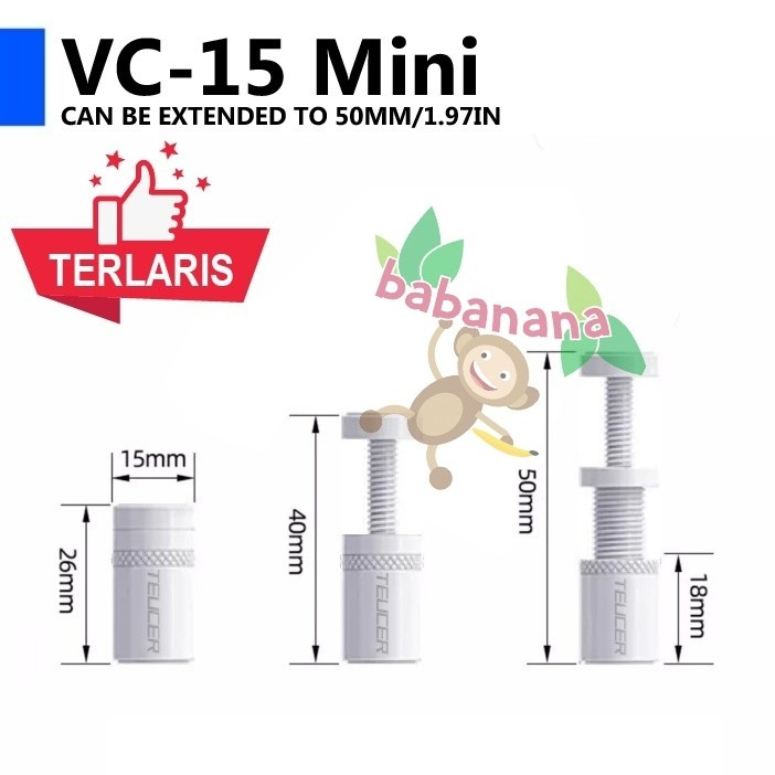 Teucer VC-15 Mini vga stand holder jack penahan gpu graphic card Putih