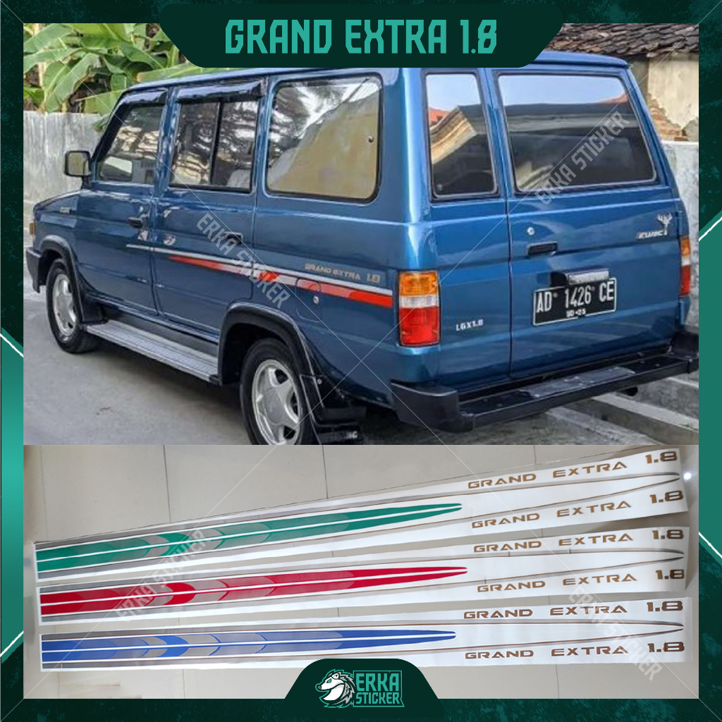 Stiker Mobil Stiker Body Mobil Kijang Grand Extra 1.8