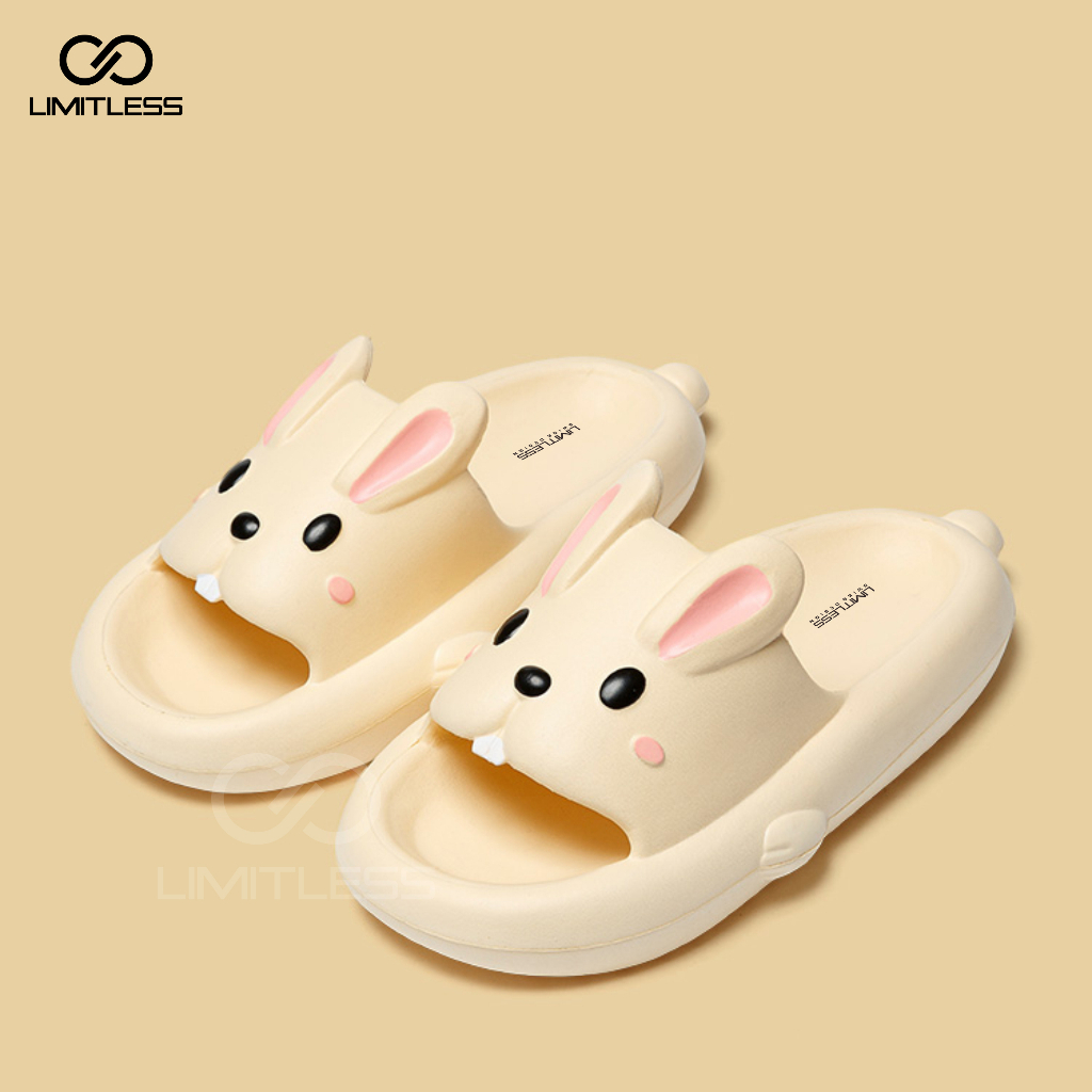 Sandal Anak Kelinci Selop Perempuan Empuk Lucu Kekinian Sendal Rabbit Kelinci Slip On Anak Cewek Karakter Nyaman