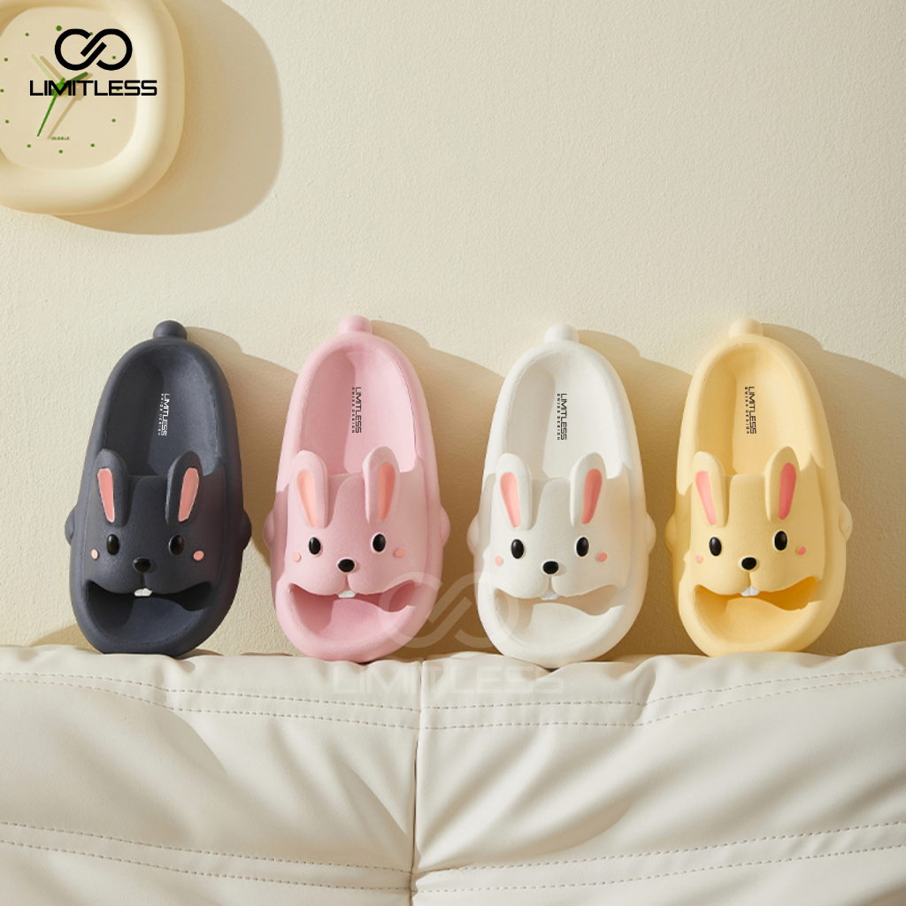 Sandal Anak Kelinci Selop Perempuan Empuk Lucu Kekinian Sendal Rabbit Kelinci Slip On Anak Cewek Karakter Nyaman