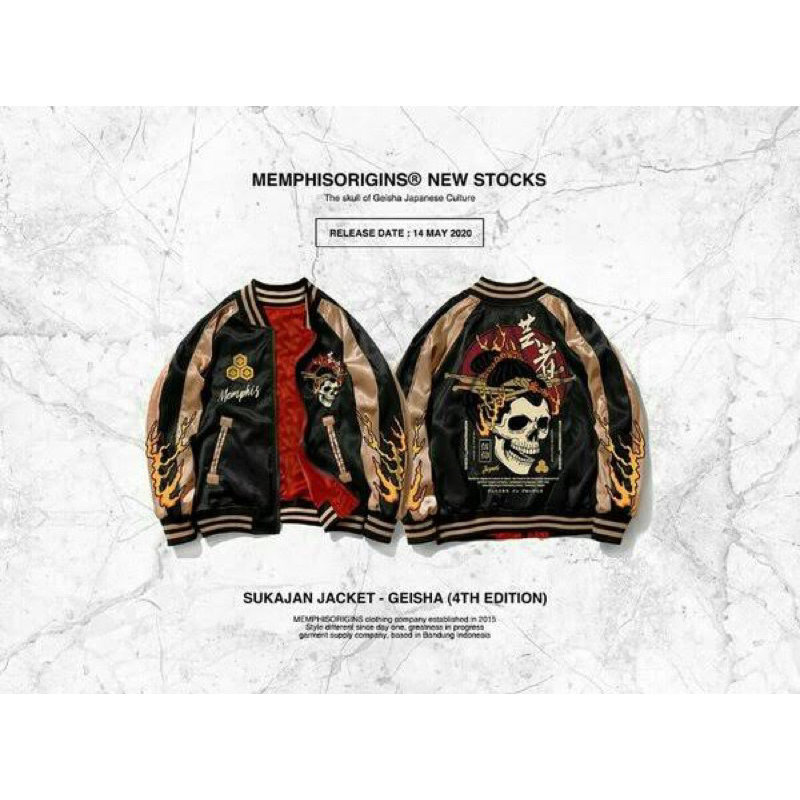 Sukajan Memphis origins - XL - Geisha (second)