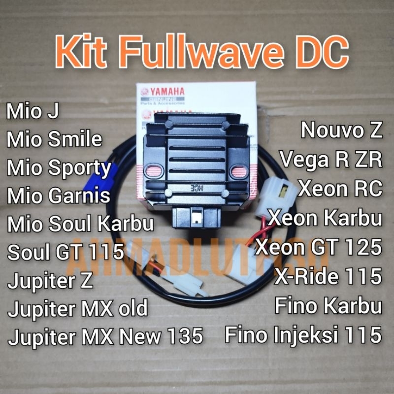 Kabel kit Fullwave Rubah arus DC Jupiter old mx new 135 Mio series Vega Xeon Soul Gt X ride dll